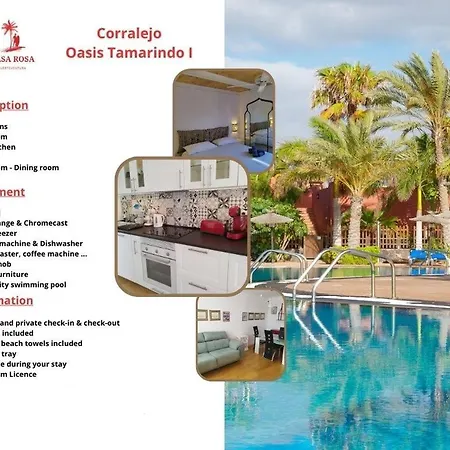 Oasis Tamarindo 1 - Casa Rosa - 2 Climatisées * Corralejo